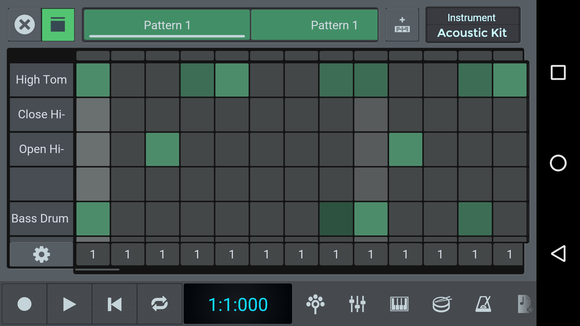 screen drum pad